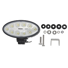 Lumina de lucru Lampa de lucru LED 12/24V 40W 4000lm numar elemente LED: 10 lungime: 176mm inaltime: 87mm adancime: 86mm cu sirma de 05 m unghi de distributie a luminii 60 grade WESEM CRV1B.52301.01