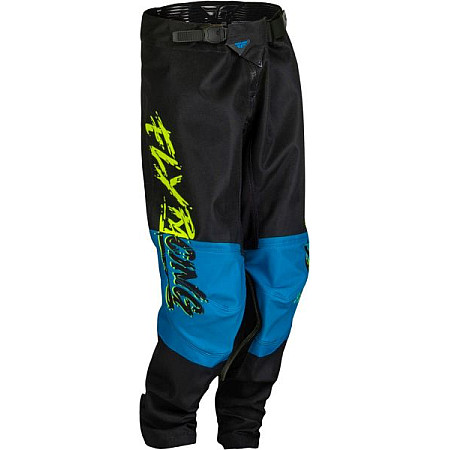 Pantaloni pentru off-road Trousers off road FLY RACING YOUTH KINETIC KHAOS colour neagra/blue/fluorescent/yellow size 24 FLY FLY 376-43224