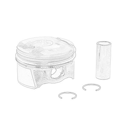 Set piston cu inele OPEL ASTRA K MOKKA / MOKKA X 1.4 06.15- OE OPEL 12667052
