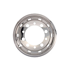 Capac roata Wheel cap front material stainless steel number of holes 10 rim diameter 225inch Flat with CLAMP CL225 ET120