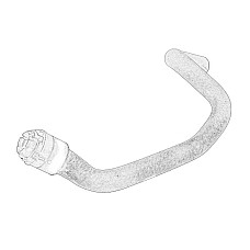 Furtun, schimbator de caldura (incalzire) Heater hose OPEL ASTRA G 1.2 09.00-01.05 OE OPEL 24435074