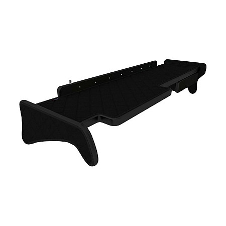 Raft interior cabina ofer Raftul cabinei cabina larga XXL lung Panou LED lumina alba sertar suplimentar sub blatul mesei lung culoare: negru serie: ELEGANCE MAN F-CORE F-CORE FT14 BLACK