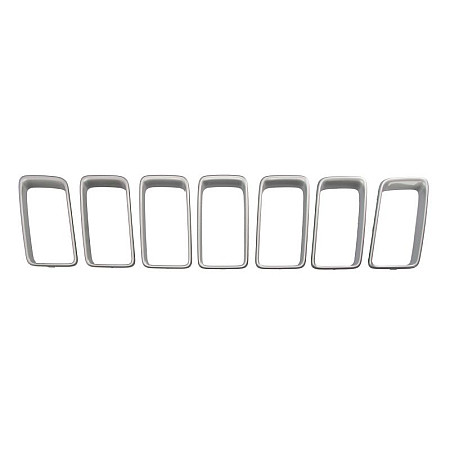 Grila radiator Element grila fata Cadru grila fata mijloc set argintiu JEEP GRAND CHEROKEE IV 05.13- BLIC 6502-07-3206998PK