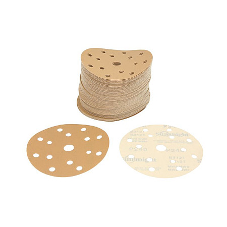 Abrazivi GOLD Hartie abraziva: disc scai numar gauri: 15 gradatie: P240 diametru:150mm culoare: bej ambalaje 100 buc SUNMIGHT SUN44312