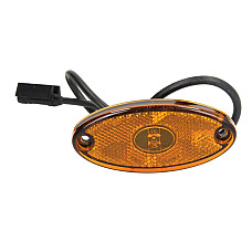 Lampa gabarit Outline marker lights L/R FLATPOINT II orange LED height 46mm width 102mm embossed hose length 500 no hanger 24V FLATPOINT II ASPOCK A31-2304-014