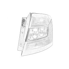 Stop spate Lampa spate Dreapta  SKODA FABIA III 08.14- OE SKODA 6V9 945 112