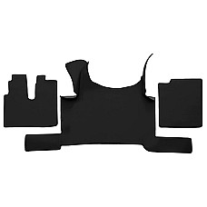 Covor compartiment picioare F-CORE ECO-LEATHER S quantity per set 3 szt. material - eco-leather plain colour - neagra automatic transmission without ADR floor brake MAN TGX II 02.20- F-CORE F-CORE SM66 BLACK