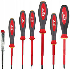 Surubelnite, biti Set of screwdrivers 7 pcs profile: Phillips PH 05x3.0 08x40 mm pozidriv size: PZ1 PZ2 philips size: PH2 electric MILWAUKEE 4932478738
