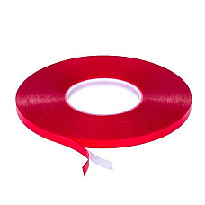 Materiale si benzi de mascare Double-sided adhesive tape for connecting material: acrylic colour: transparent dimensions: 9mm/55m for indoor and outdoor use quantity per packaging: 1pcs temperature resistance: -40 - 100C PROFIRS 0RST-5.5-9MM