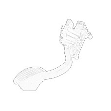 Senzor, pedala acceleratie Pedala de accelerare FIAT 500 PANDA LANCIA YPSILON 0.9-1.3D 07.07- OE FIAT 51852090