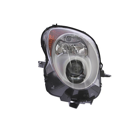 Far Lampa frontala Dreapta halogen H7/W5W electric cu motor culoare insert: argintiu culoare semnalizator: portocaliu ALFA ROMEO MITO -09.13 VALEO VAL043793