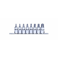 &quot;Set chei tubulare Bit sockets set 8 pcs socket / drive: 1/2&quot;&quot; profile: TORX TAMPER T27H T30H T40H T45H T50H T55H T60H T70H packaging: bar&quot; PROFITOOL 0X43655MR08