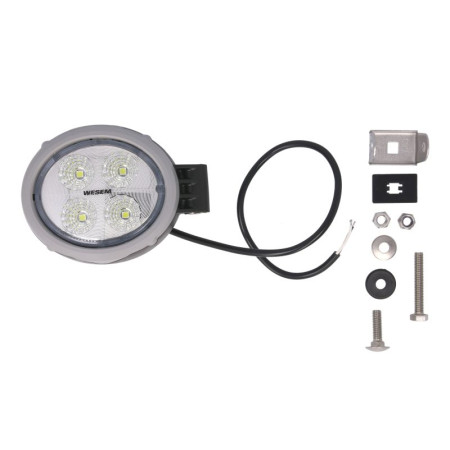 Lumina de lucru Work light LED 12/24V 18W 2000lm number of diodes: 4 length: 120mm height: 104mm depth: 81mm 0.5m wire alloy housing light distribution angle 60 degree plastic frame side fitting WESEM CRV2C.56140.02