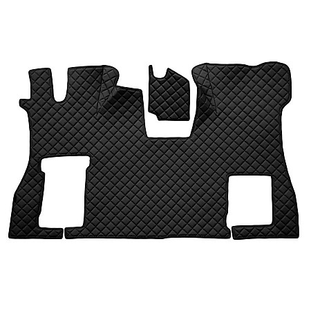 Covor compartiment picioare F-CORE pe intregul etaj podea plata scaun pasager convertibil cantitate in set 2 szt. material - piele matlasata eko culoare - negru SCANIA LPGRS 09.16- F-CORE F-CORE FL45 BLACK