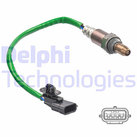 Sonda lambda 314/414mm  VOLVO V40 BMW 5 F10 X3 F25 DACIA DUSTER RENAULT GRAND SCENIC IV KADJAR MEGANE IV SCENIC IV TALISMAN 1.5D-2.0D 06.01- DELPHI ES21309-12B1