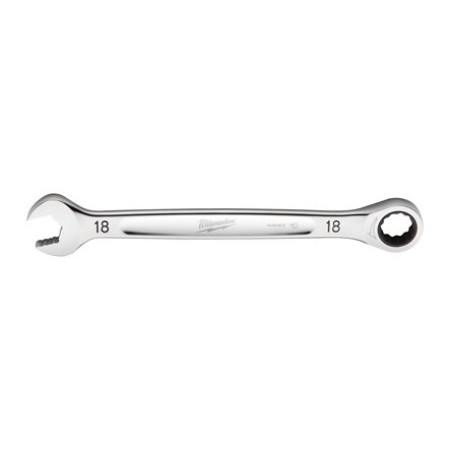 Chei Wrench combination / ratchet with a ratchet 12-angle / Hexagonal metric size: 18 mm MILWAUKEE 4932471511