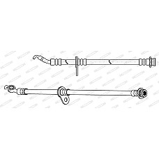 Furtun frana Furtun/conducta de frana flexibil Fata Dreapta/Stanga lungime 405mm/405mm M10/F10x1  FIAT SEDICI SUZUKI SX4 1.5-2.0D 06.06- FERODO FHY2693