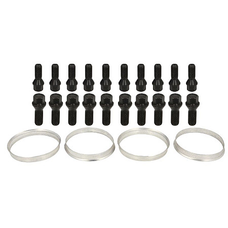 Trusa de montare a jantei de aliaj Fitting kit BM1 741-726 BLACK B M14x15x27 K17 1 kit / 4 wheels - B/N qty 20 MAK MAK 8000000221