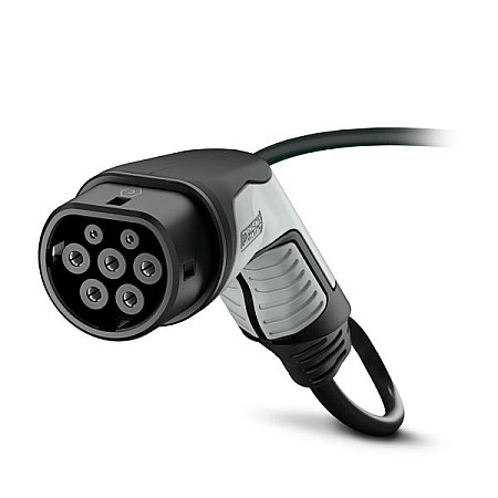 Cablu de incarcare, vehicul electric AC charging station cord straight CHARX Connect phases quantity: 3 plug type: 2 5m 11kW 20A 25mm neagra/grey with protective plugs PHOENIX CONTACT PHX1091136