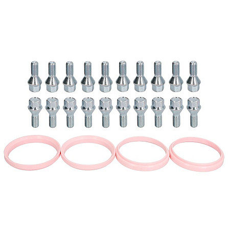 Trusa de montare a jantei de aliaj Fitting kit SX 76x666 CONICAL BOLTS 12X15X24 K17 B27 1 kit / 4 wheels - B/N qty 20 MAK MAK 8000000449