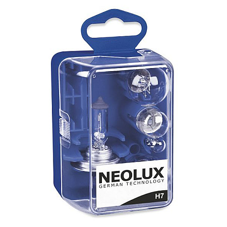 Sortimente, becuri Bulb socket 12V 6 pcs H7 P21/5W/P21W/PY21W/R5W/W5W - fuse: 10 15A NEOLUX NLX499KIT