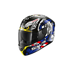 Cati integrale Casca casca cu fata intreaga SHARK D-SKWAL 2 OLIVEIRA FALCO culoare albastru/galben/negru marime M SHARK HE4053E-KBR-M