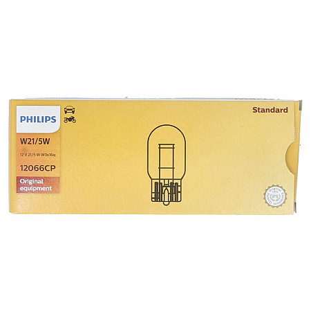 Bec incandescent Bec cutie 10buc W21/5W 12V 5/21W W3X16Q PHILIPS PHI 12066/10
