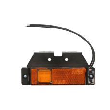 Lampa gabarit lampa de pozitie SW dreptunghiular cu LED-uri portocaliu cu balama 12V/24V WAS 220Z W45