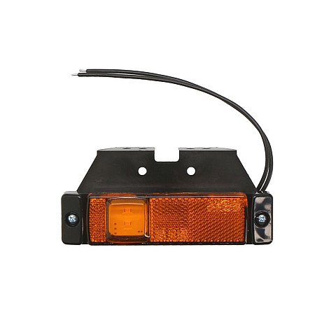 Lampa gabarit lampa de pozitie SW dreptunghiular cu LED-uri portocaliu cu balama 12V/24V WAS 220Z W45