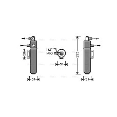 Filtru uscator aer conditionat MERCEDES ACTROS ACTROS MP2 / MP3 OM541.920-OM542.969 04.96- HIGHWAY 42033006HW
