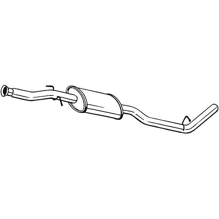 Toba esapamet intermediara Sistem de evacuare a amortizorului RENAULT KANGOO KANGOO EXPRESS 1.6/1.9D 02.00- BOSAL BOS279-701