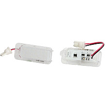 Elemente iluminare Licence plate lamp LED ligght colour: white set 12V with road approval FORD C-MAX II FIESTA VI FOCUS II FOCUS III GALAXY II GRAND C-MAX KUGA I KUGA II MONDEO IV MONDEO V 05.06- M-TECH CLP033