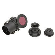 Stecher Mufa de metalica numar pini: 15 forma mufa: rotund cu furtun de rigidizare a gulerului JAEGER 241024EJ