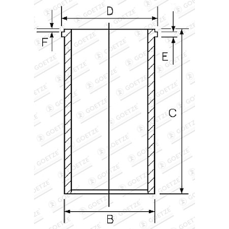 Camasa piston 9848mm URSUS 3110 AKTIV FISCHER M 800 ALLIS CHALMERS 715 715D AVELING-BARFORD AM100A BERLIET 550K BROOME &amp; VADE CA2 CA3 BROYT X20 X20T X21 CATERPILLAR 206B 212B GOETZE 14-045821-00