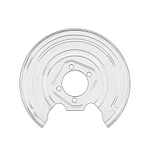 Protectie stropire,disc frana Brake disc cover rear R TOYOTA AURIS COROLLA PRIUS 1.2-2.2D 10.06- OE TOYOTA 47881-12071