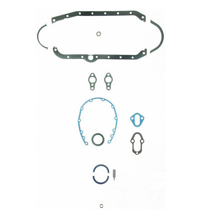 Setul de garnituri in partea jos a motorului Engine bottom gasket set GM 2.5L 153 CID 4.3L 262 CID MERCRUISER 100-SERIE 175 140 GM 181 I/L4 175 2 BBL. GM 262 V-6 185 2 BBL. GM 262 V-6 185 4 BBL. GM 229 V-6 200-SERIE 205 FELPRO MARINE FEL17110