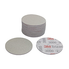 Abrazivi Disc abraziv Trizact disc P3000 diametru: 75mm culoare: gri 15buc numar gauri: 0 3M 3M50415P