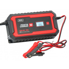 Aparat de incarcat bateria de acumulatori Battery charger PRAKTIK CHARGER 10 LCD charging voltage: 6/12 V IDEAL charging current: 10A power supply: 230V battery type: AGM/EFB/GEL/MF/WET IDEAL PCHARGE10