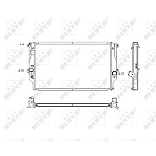 Radiator, racire motor Radiator motor TOYOTA RAV 4 III 2.2D NRF NRF 53769