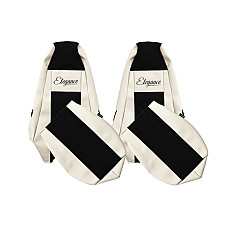 Husa scaun Seat covers ELEGANCE S champagne material eco-leather plain / velours integrated driver's headrest integrated passenger's headrest SCANIA PGRT 01.03- F-CORE F-CORE UX02 CHAMP