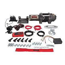 Troliu ATV ATV and quad winches Highlander towed weight 1360kg 14HP voltage 12V transmission 3-step planetary reduction 138:1 rope type steel 15m brake type automatic DRAGON WINCH DWH3000HD