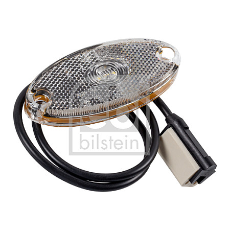 Lumina de delimitare Outline marker lights L/R shape: oval white LED height 45mm width 102mm depth 14/102mm surface hose length 500 no hanger 12/24V connector: CLICK-IN IPIP67 FEBI BILSTEIN 173973