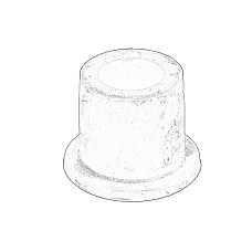 Bucsa arc foi Shackle pin bush bottom/rear FORD RANGER 2.2D/3.2D 04.11- OE FORD 1729347