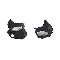 Capac, carcasa ambreiaj PL Zestaw oslony sprzegla i alternatora colour: neagra HONDA CB CBR KAWASAKI EX Z 650 2014-2022 POLISPORT 91107 POL