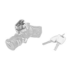 Set post, cheie Intrerupator de aprindere cu incuietoare cub cu surub diametru 47mm doua chei CITROEN JUMPER II FIAT DUCATO PEUGEOT BOXER 2.0D-3.0D 04.06- OEM 1107134X8421080Q