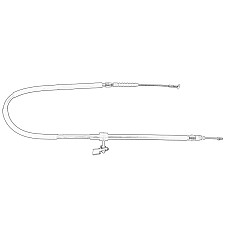 Cablu, frana de parcare mana dreapta cablul de frana 147 00 - ALFA OE FIAT 46542755