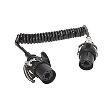 Cablu conectare, ABS Sirma electrica spiralata lungime de lucru 35m lungime maxima 4m negru 5 numar pini ABS TRUCKLIGHT EC-05-ABS