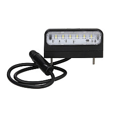 Iluminare numar de circulatie Licence plate lamp REGPOINT II LED 12/24V 48x45x100mm hose length: 500mm connector: ASS3 ASPOCK A36-3810-004