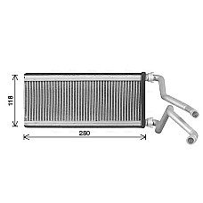 Radiator calorifer caldura MAZDA RX-8 1.3 10.03-06.12 AVA COOLING MZ6298 AVA
