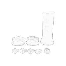 Set reparatie, Cadru - Suport arc Set reparatie amortizor fata st./dr. - Mercedes Sprinter WDB901 OE MERCEDES 901 320 28 30